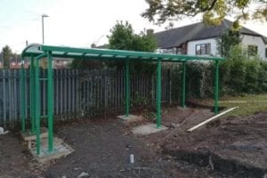 Shelter we designed for Park Gate Primary School