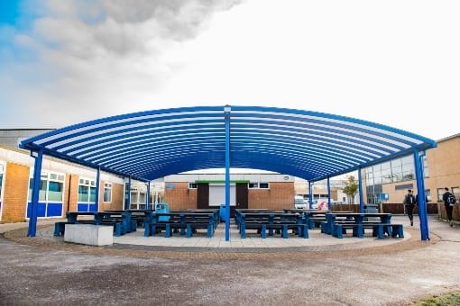 Canopy we installed at Tewkesbury School