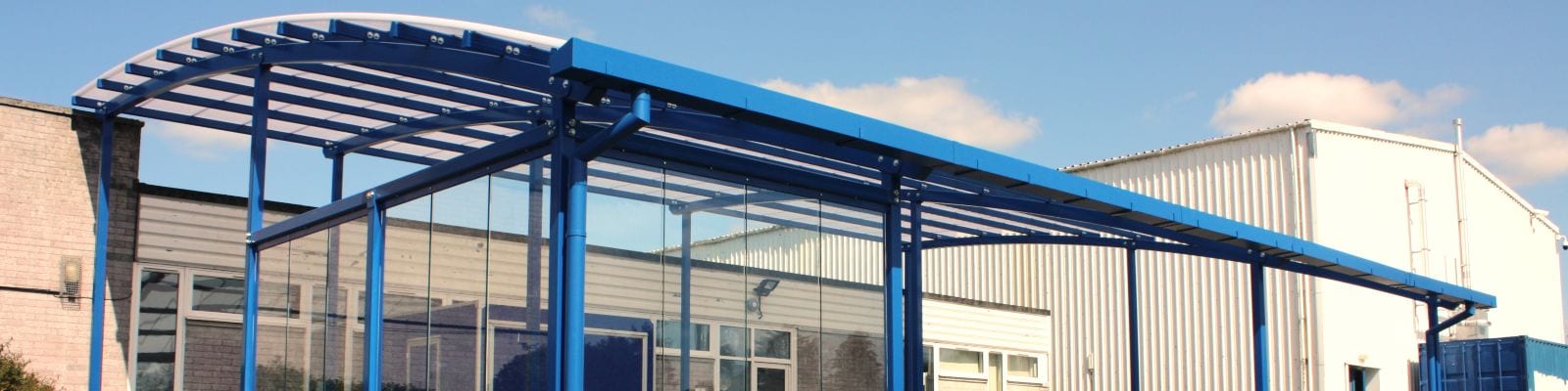 Outdoor shelter we designed for Great Torrington School