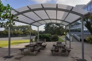 Dining Area Canopy we designed for Falmouth School