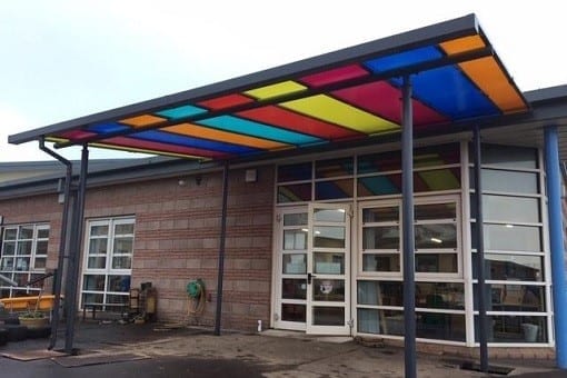 Canopy we designed for Southmuir Primary School