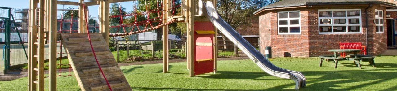 Playground equipment at Brighton and Hove Junior School