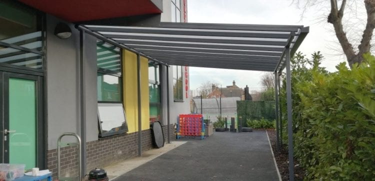 The Mawney School Straight Roof Shelter