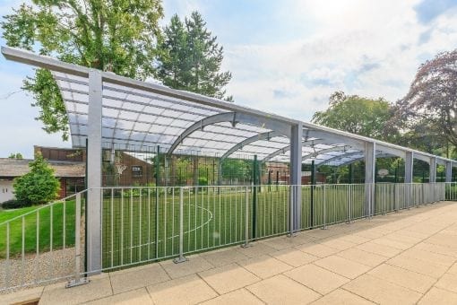 Covered MUGA we installed at Haileybury College