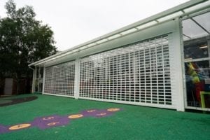 Shelter we designed for Harefield School