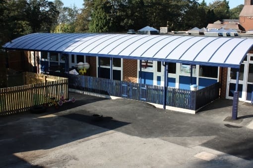 Canopy we added to Birkett House School