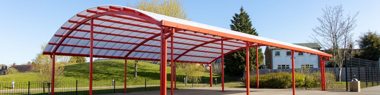 Outdoor canopy we made for King Edward Sheldon Heath Academy