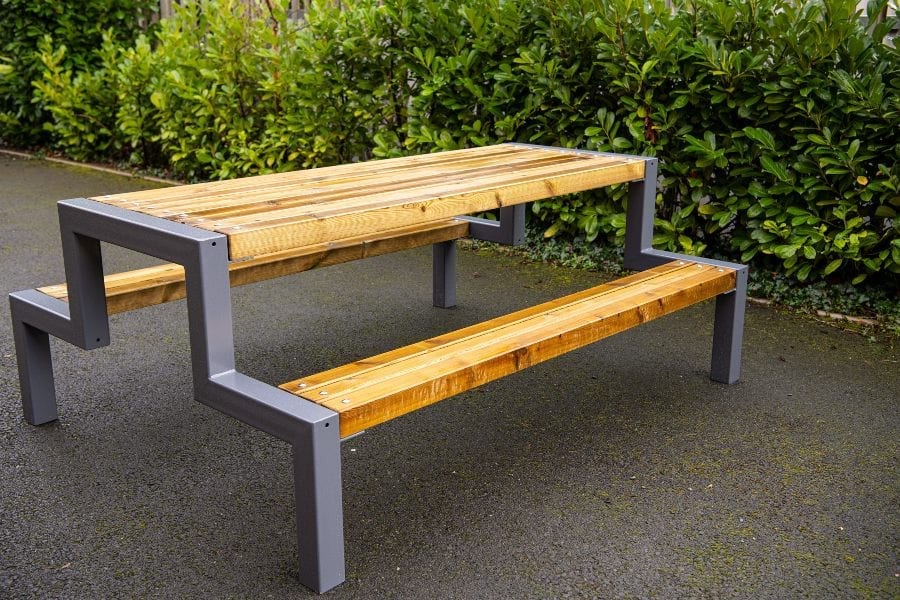 School Wooden Picnic Bench