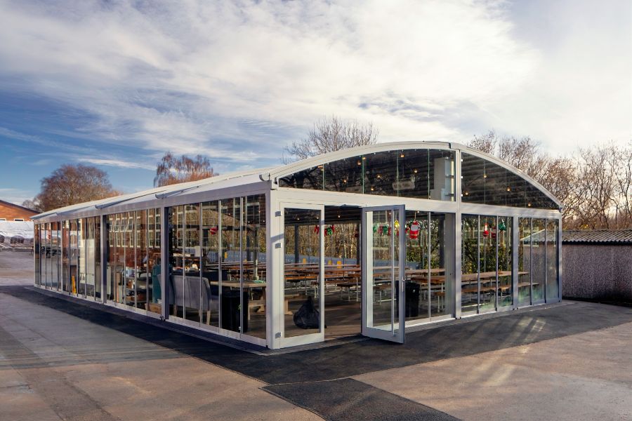 Retractable Roof Canopy at Kingsmead School