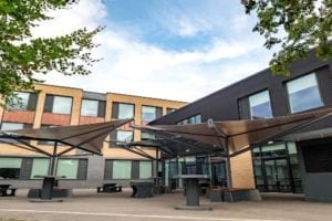 Shade sails we designed for the Hessle Academy