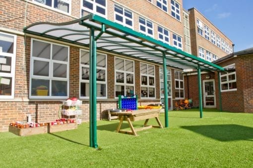 Playground canopy we designed for Brighton and Hove Junior School