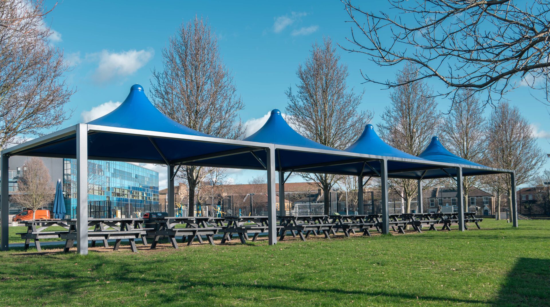 canopy for university green space