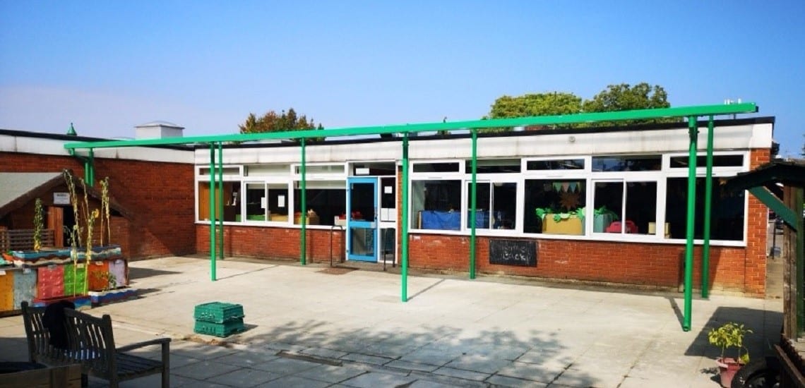 Canopy we made for The Mary Bassett Lower School