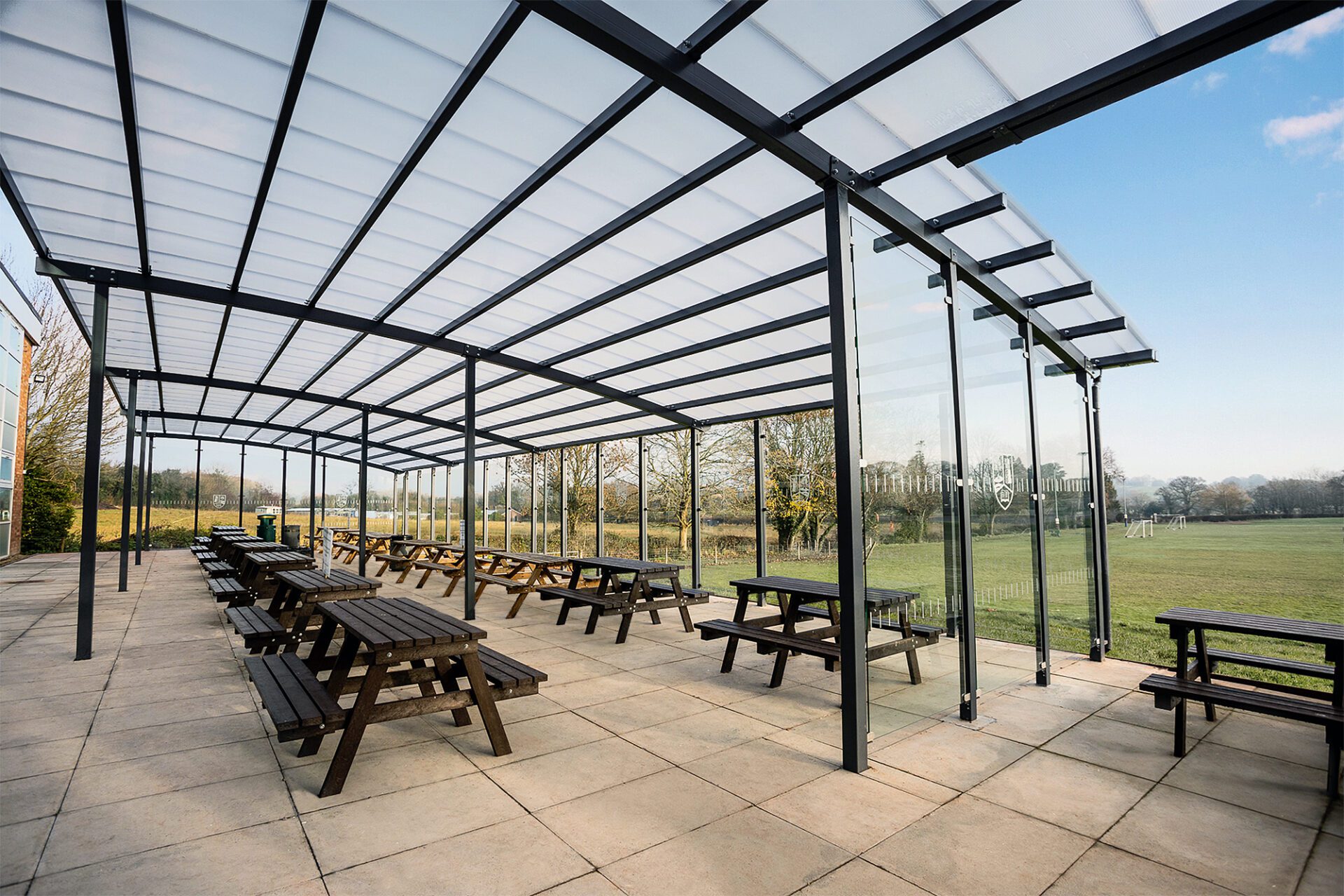 chantry outdoor dining area