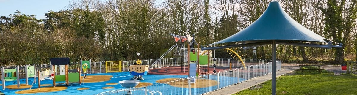 Canopy we installed at Ashcott Playing Fields