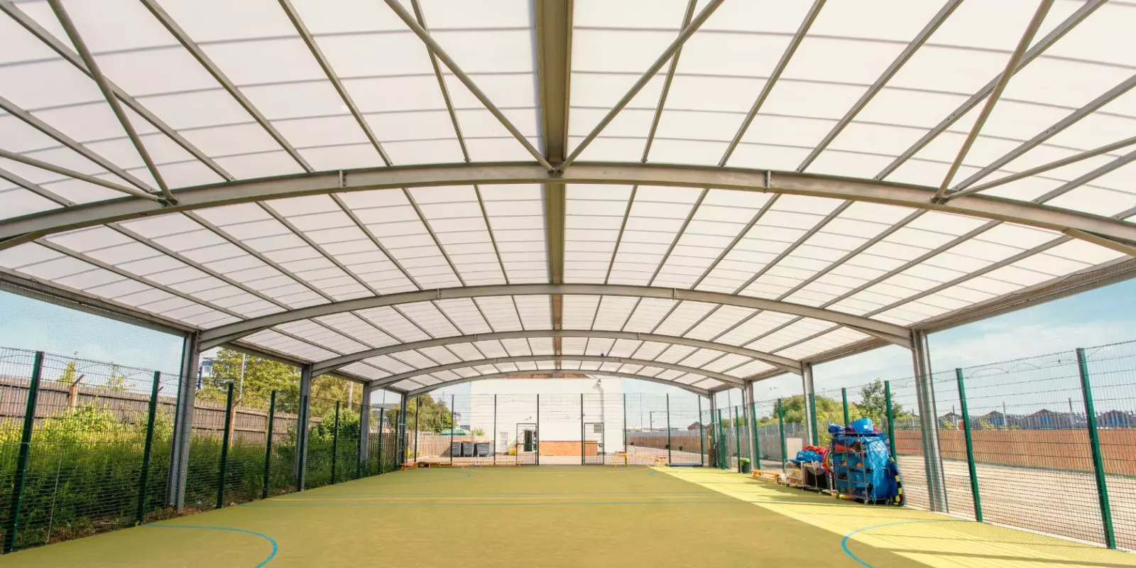 Covered MUGA at Zaytouna Primary School